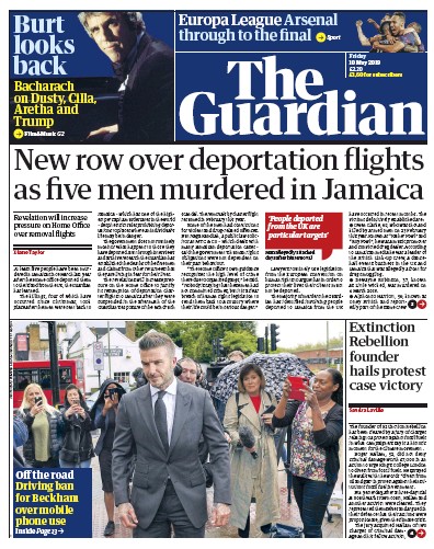The Guardian Newspaper Front Page (UK) for 10 May 2019