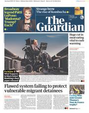 The Guardian (UK) Newspaper Front Page for 11 October 2018