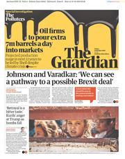 The Guardian (UK) Newspaper Front Page for 11 October 2019