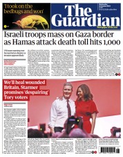 The Guardian (UK) Newspaper Front Page for 11 October 2023