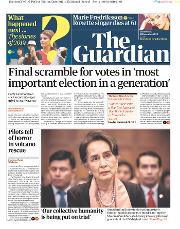 The Guardian (UK) Newspaper Front Page for 11 December 2019