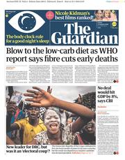 The Guardian (UK) Newspaper Front Page for 11 January 2019
