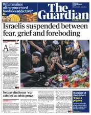 The Guardian (UK) Newspaper Front Page for 12 October 2023