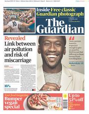 The Guardian (UK) Newspaper Front Page for 12 January 2019