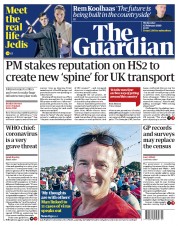The Guardian (UK) Newspaper Front Page for 12 February 2020