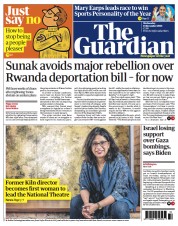 The Guardian front page for 13 December 2023