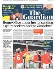 The Guardian (UK) Newspaper Front Page for 13 February 2019