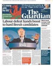 The Guardian (UK) Newspaper Front Page for 13 June 2019