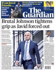The Guardian (UK) Newspaper Front Page for 14 February 2020