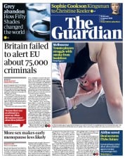 The Guardian (UK) Newspaper Front Page for 15 January 2020
