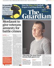The Guardian (UK) Newspaper Front Page for 15 May 2019