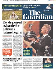 The Guardian (UK) Newspaper Front Page for 16 December 2019