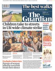 The Guardian (UK) Newspaper Front Page for 16 February 2019