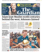 The Guardian (UK) Newspaper Front Page for 16 July 2019