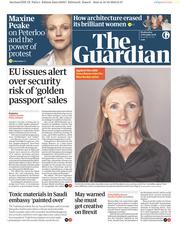 The Guardian (UK) Newspaper Front Page for 17 October 2018