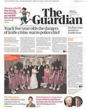 The Guardian (UK) Newspaper Front Page for 17 January 2018