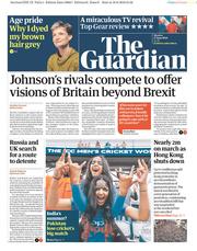 The Guardian (UK) Newspaper Front Page for 17 June 2019