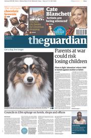 The Guardian (UK) Newspaper Front Page for 18 November 2017