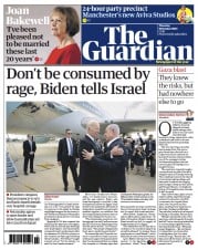 The Guardian (UK) Newspaper Front Page for 19 October 2023