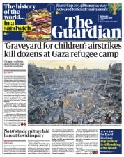 The Guardian (UK) Newspaper Front Page for 1 November 2023