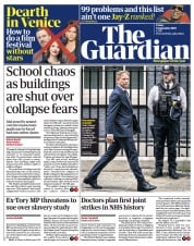 The Guardian (UK) Newspaper Front Page for 1 September 2023