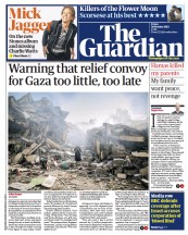 The Guardian (UK) Newspaper Front Page for 20 October 2023