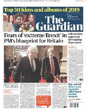 The Guardian (UK) Newspaper Front Page for 20 December 2019