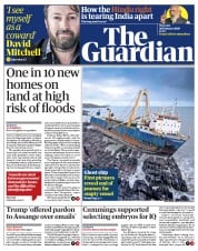 The Guardian (UK) Newspaper Front Page for 20 February 2020