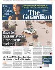 The Guardian (UK) Newspaper Front Page for 20 March 2019
