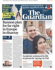 The Guardian (UK) Newspaper Front Page for 22 November 2018