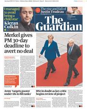 The Guardian (UK) Newspaper Front Page for 22 August 2019