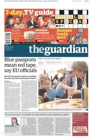 The Guardian (UK) Newspaper Front Page for 23 December 2017