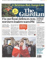 The Guardian (UK) Newspaper Front Page for 23 December 2019