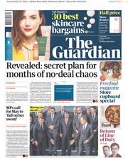 The Guardian (UK) Newspaper Front Page for 23 March 2019