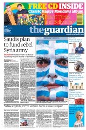 The Guardian Newspaper Front Page (UK) for 23 June 2012