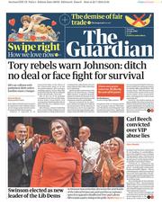 The Guardian (UK) Newspaper Front Page for 23 July 2019