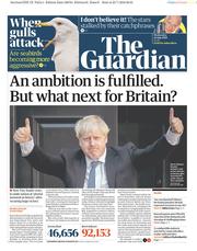 The Guardian (UK) Newspaper Front Page for 24 July 2019