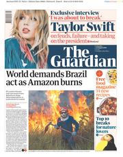 The Guardian (UK) Newspaper Front Page for 24 August 2019