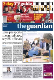 The Guardian (UK) Newspaper Front Page for 25 December 2017