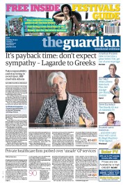The Guardian (UK) Newspaper Front Page for 26 May 2012