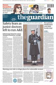 The Guardian (UK) Newspaper Front Page for 27 November 2017