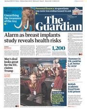 The Guardian (UK) Newspaper Front Page for 27 November 2018