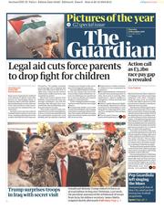 The Guardian (UK) Newspaper Front Page for 27 December 2018