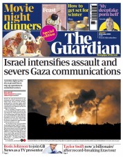 The Guardian (UK) Newspaper Front Page for 28 October 2023