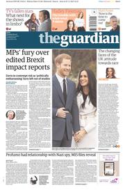 The Guardian (UK) Newspaper Front Page for 28 November 2017