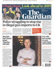 The Guardian (UK) Newspaper Front Page for 28 December 2018