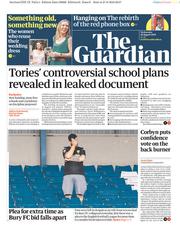 The Guardian (UK) Newspaper Front Page for 28 August 2019