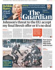 The Guardian (UK) Newspaper Front Page for 2 October 2019
