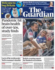 The Guardian (UK) Newspaper Front Page for 2 November 2023