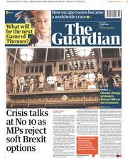 The Guardian (UK) Newspaper Front Page for 2 April 2019